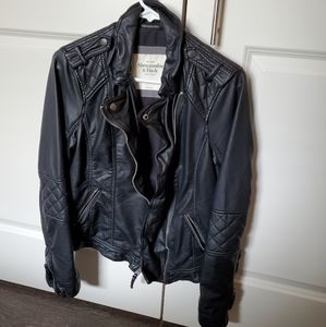 A&F faux leather jacket